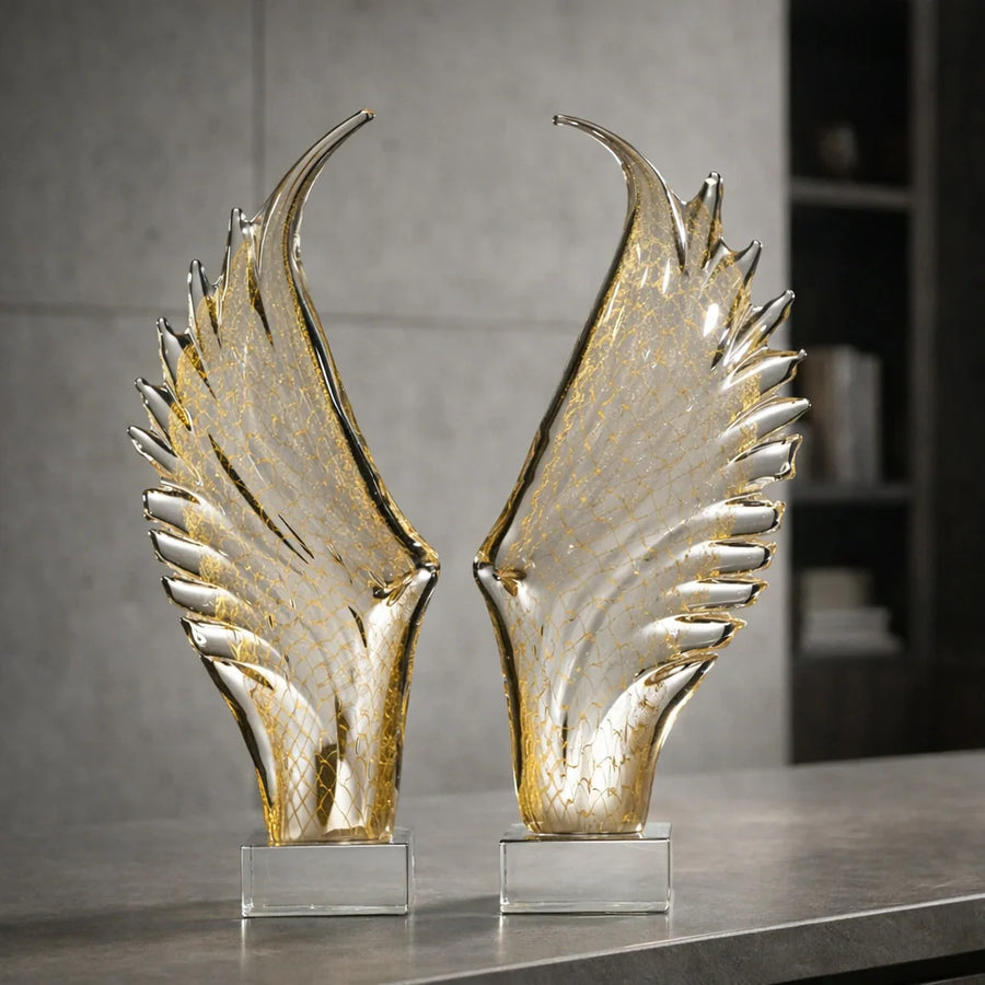 Wings Gold Right – Art Sculptures