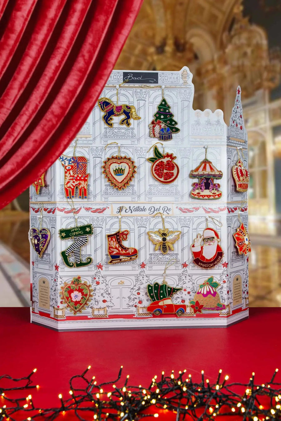 Hand Embroidery Napking Ring Crown – IL Natale del Re – Amprio Milano