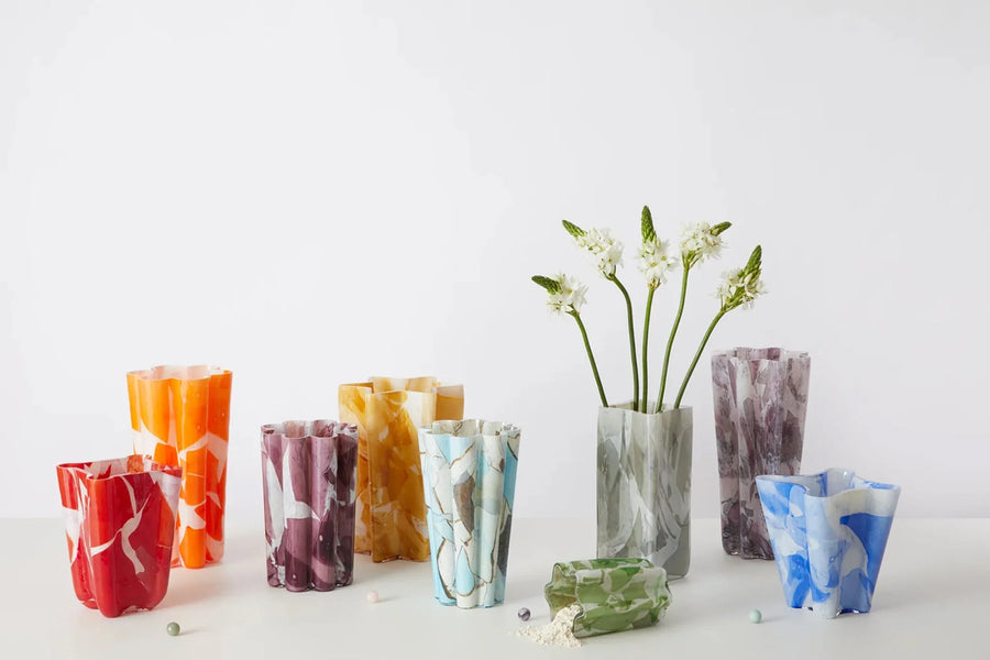 Blue Bucket Vase - Stories of Italy