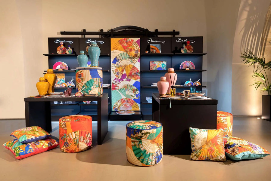 Velvet Pouff – Ventagli – Amprio Milano