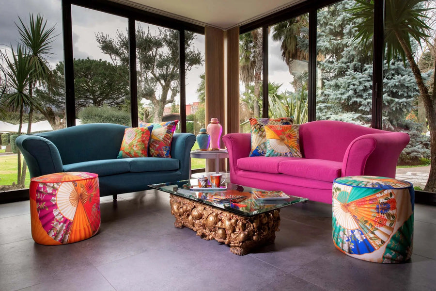 Velvet Pouff – Ventagli – Amprio Milano