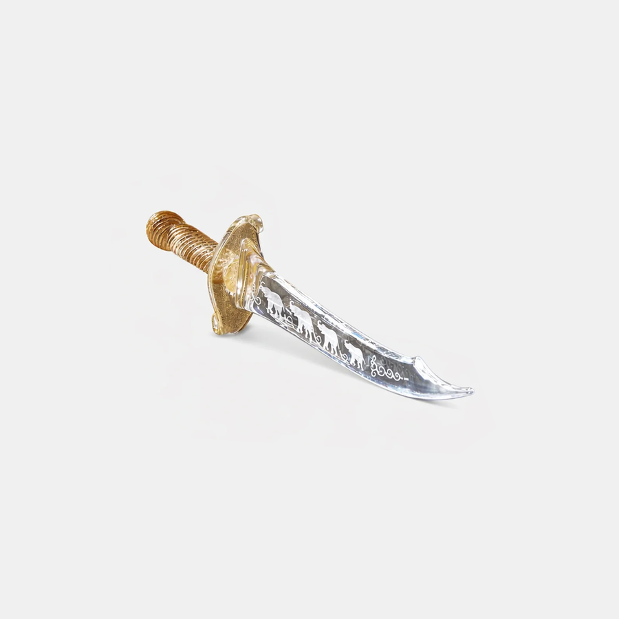 Dagger & Sword Califfo with Hand Engraving – Art Sculptures Duccio Di Segna